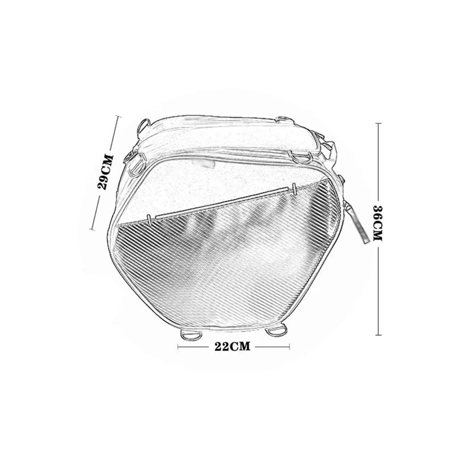 Borsa Moto Per X-ADV 750 X For ADV XADV Borse Da Viaggio Moto Portaoggetti Anteriore Con Tracolla Scooter Tunnel Bag20-35L Selle Moto Bagagli