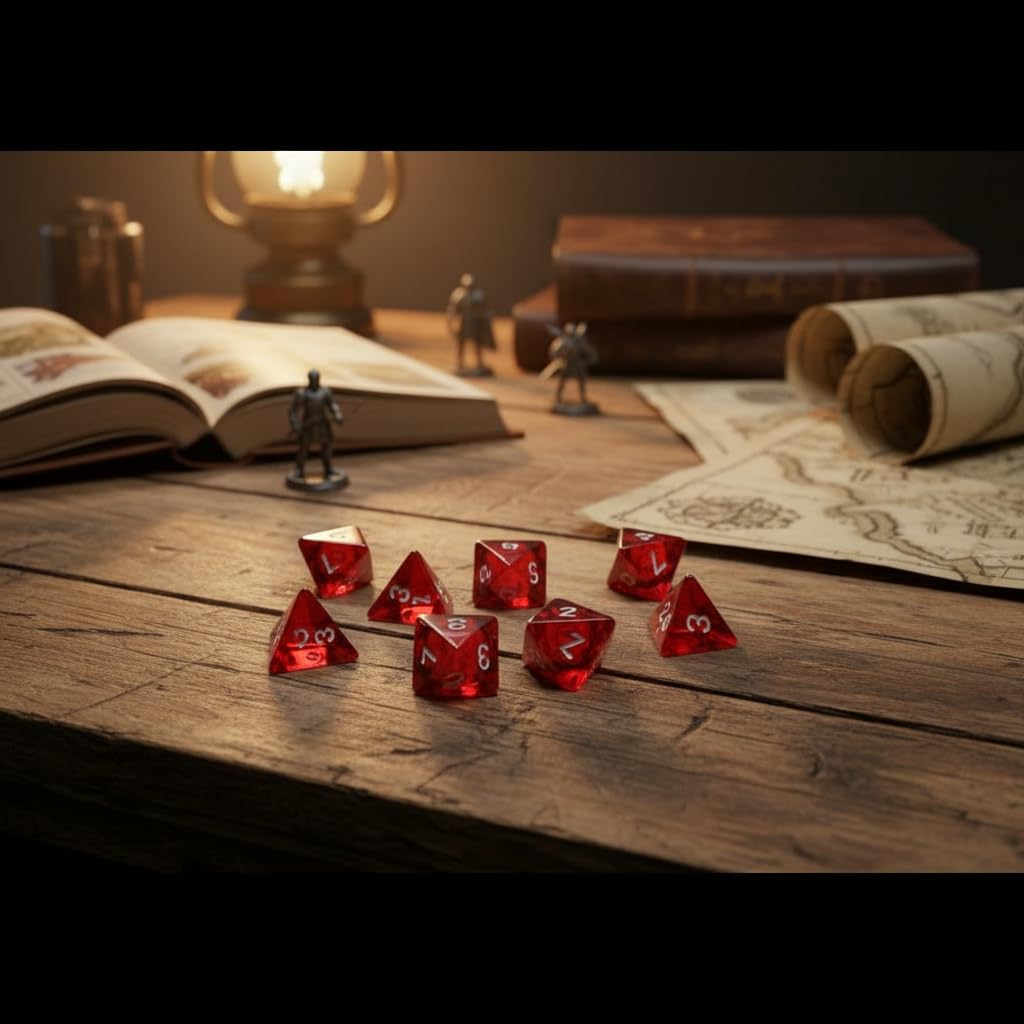 Set di 15 dadi rossi D4 a quattro lati, 2 cm, accessori per giocatore di dadi RPG, durevoli e utili, giochi di dadi, giochi, giocattoli
