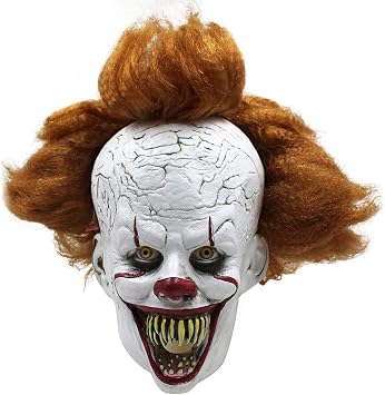 Halloween Mask IT Pennywise for Adults Clown Scary Costume Cosplay Party