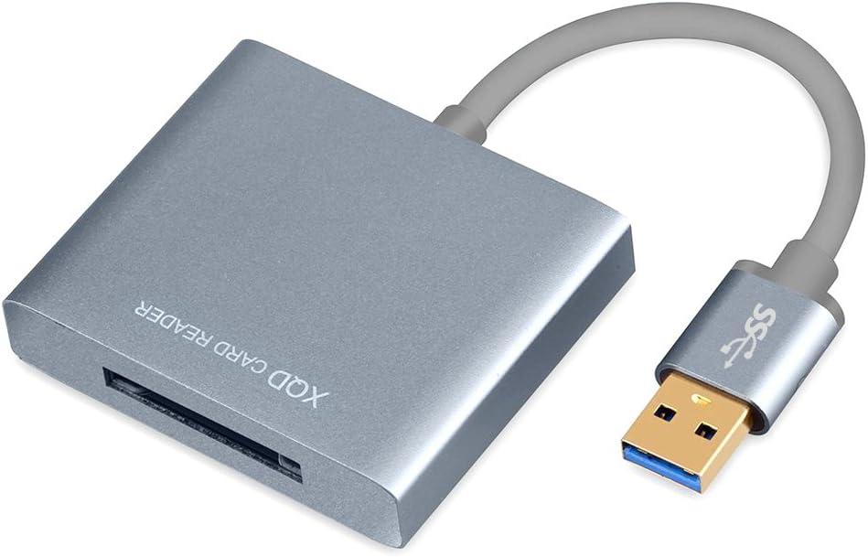 ShiningDay XQD USB 3.0 Reader, XQD Memory Card Reader for Sony G Series, Lexar USB Mark Card