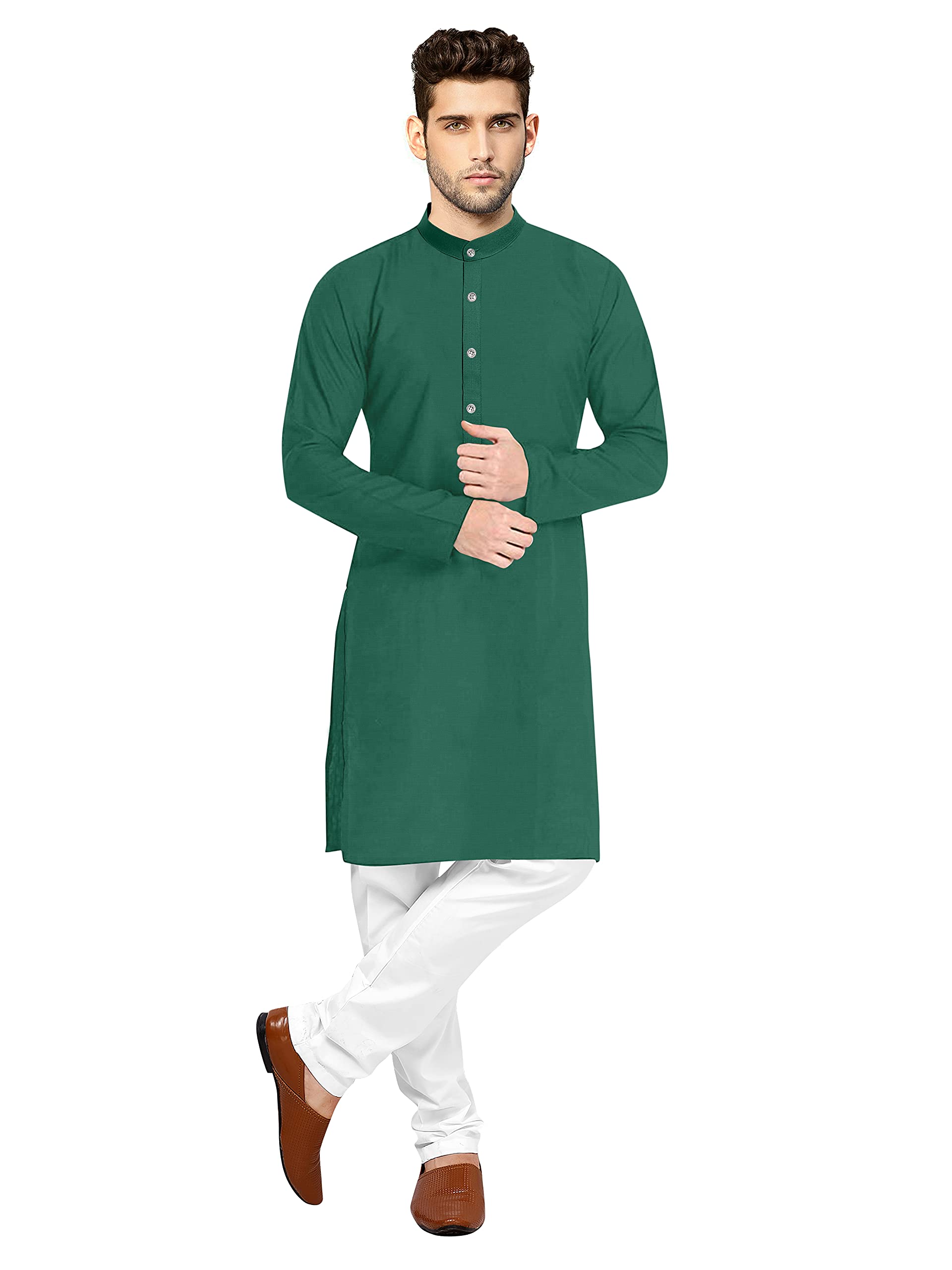 fabwax Men's Kurta Pyjama Set Cotton-picture-16