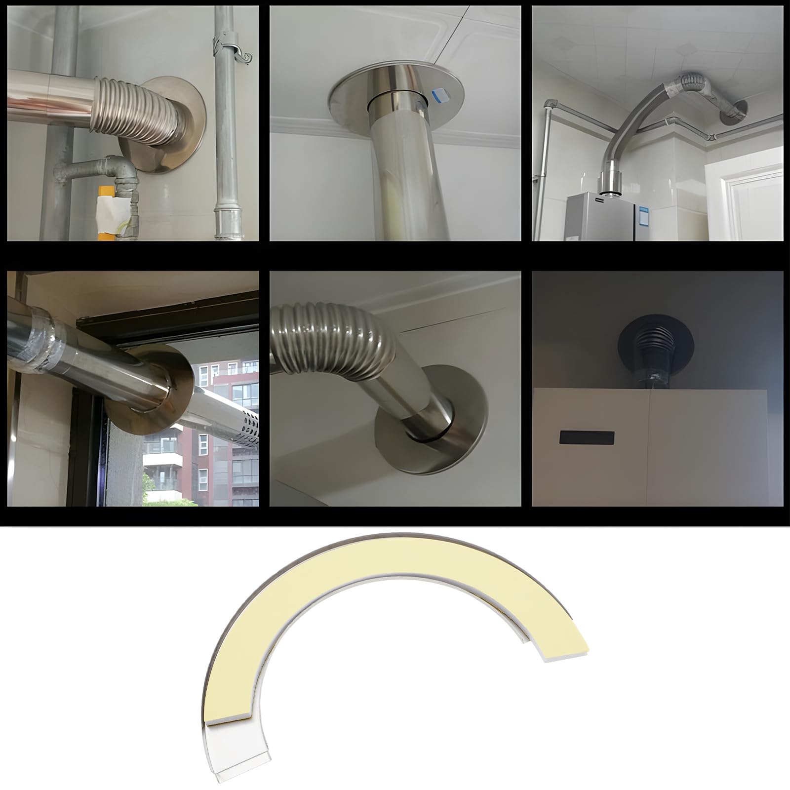 The Lord Of The Tools Rohrloch-Abdeckung 125mm | Edelstahl Rosette Für Heizungsrohre & Auspuffe