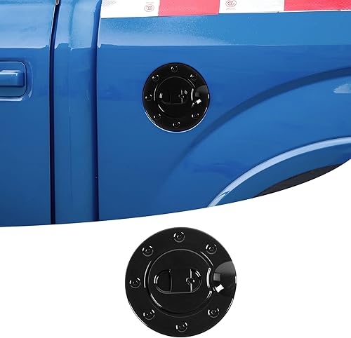 PDKLIN F150 - Tapa de gasolina para puerta de llenado de combustible para Ford F150 2004 2005 2006 2007 2008, negro