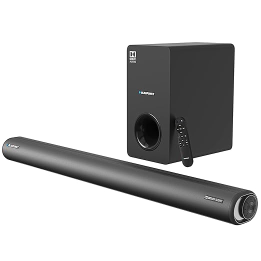 Blaupunkt Newly Launched SBWL100 Dolby Audio Soundbar with 8 INCH Wireless Subwoofer I HDMI ARC, Bluetooth & Optical Connectivity (220W) I 2.1 Channel Home Theatre with Remote at Rs. 11999