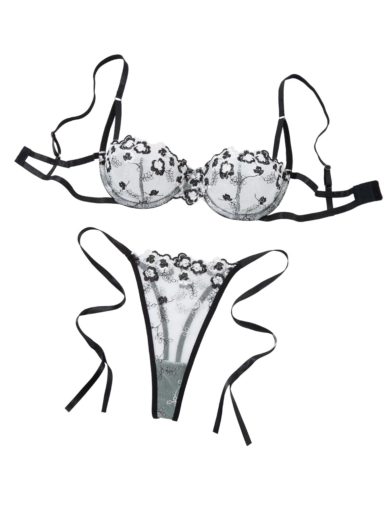 Lilosy Sexy Lingerie Set 2 Piece Women Bra and Panty