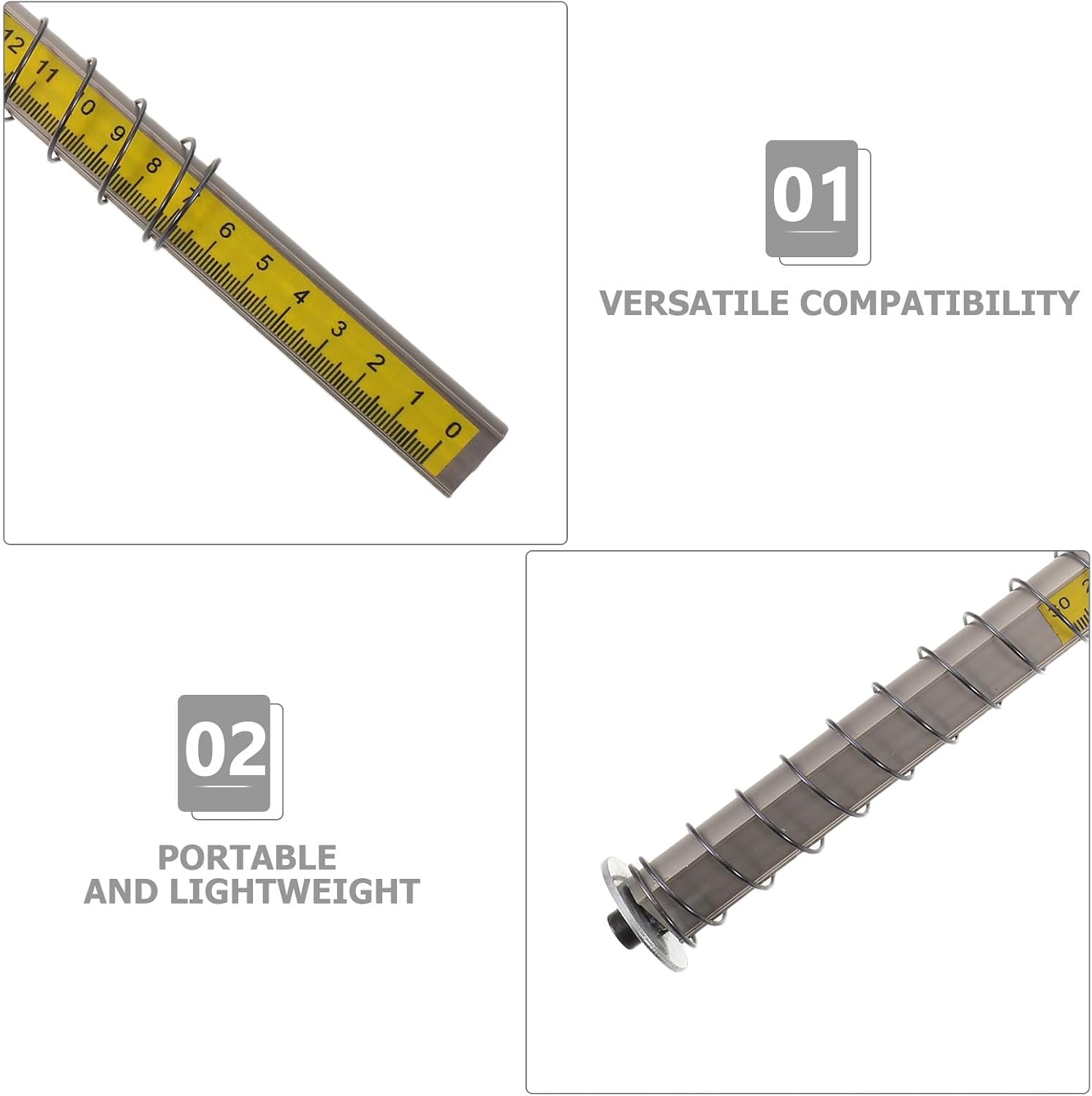 Accurate Tire Balancer Measuring Ruler - Aluminum Wheel Balancer Replacement Tool for Car Rim Balance and Tire Shop Maintenance Work