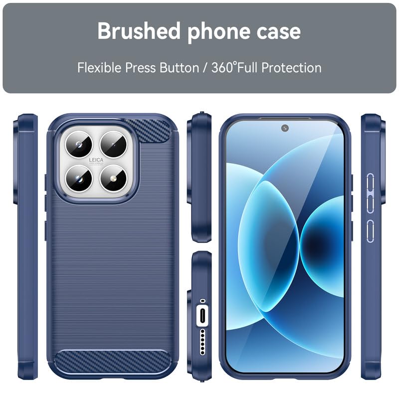 Image of Basic Case for Xiaomi 17 (Carbon Fibre Blue)