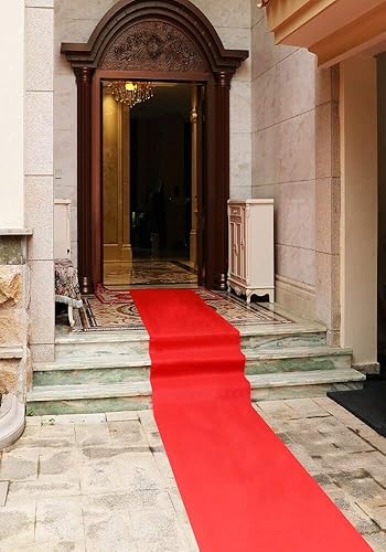 Miniatura 5 de Alfombra roja de pasillo de noche de película, 24 x 15 pies, alfombra roja para decoración de fiestas de boda en interiores y exteriores