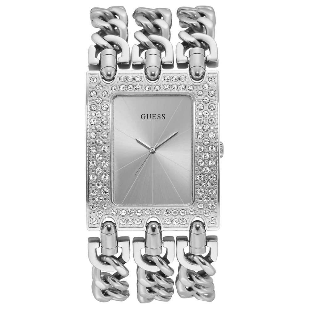 Guess Womens Analogue Watch Heavy Metal with Stainless Steel Strap