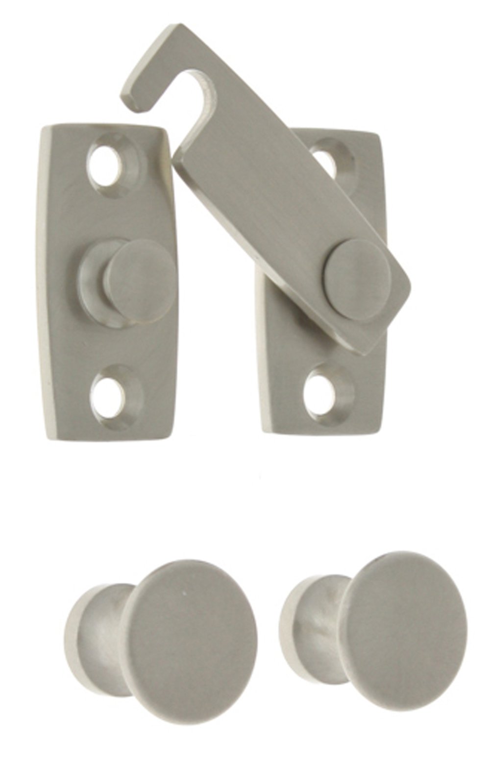 idh by St. Simons 21021-015 Professional Grade Quality Genuine Solid Brass Shutter bar Kit, Satin Nickel