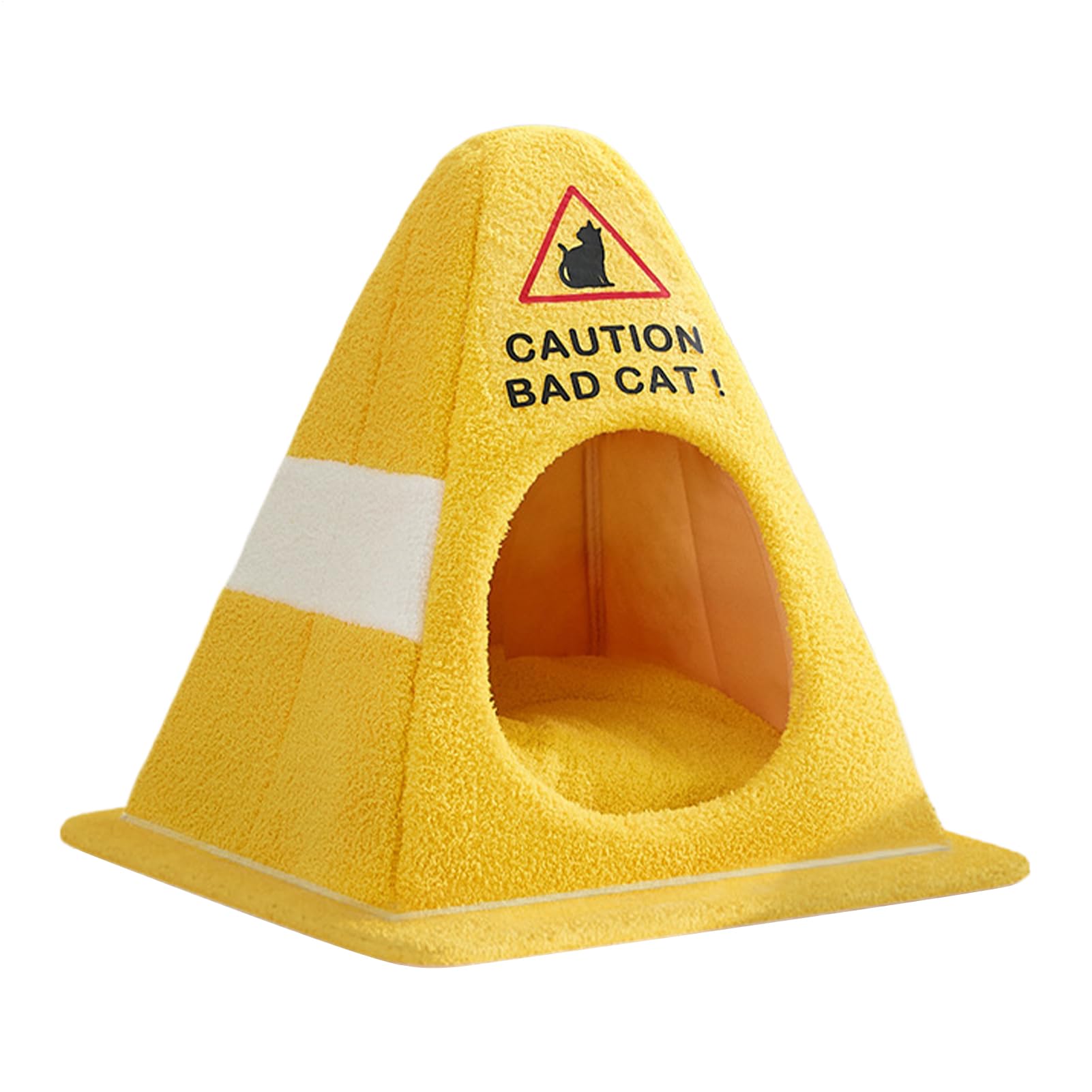 Niche pour chat caverne en forme de bloc doudou et tente moelleuse pour chaton