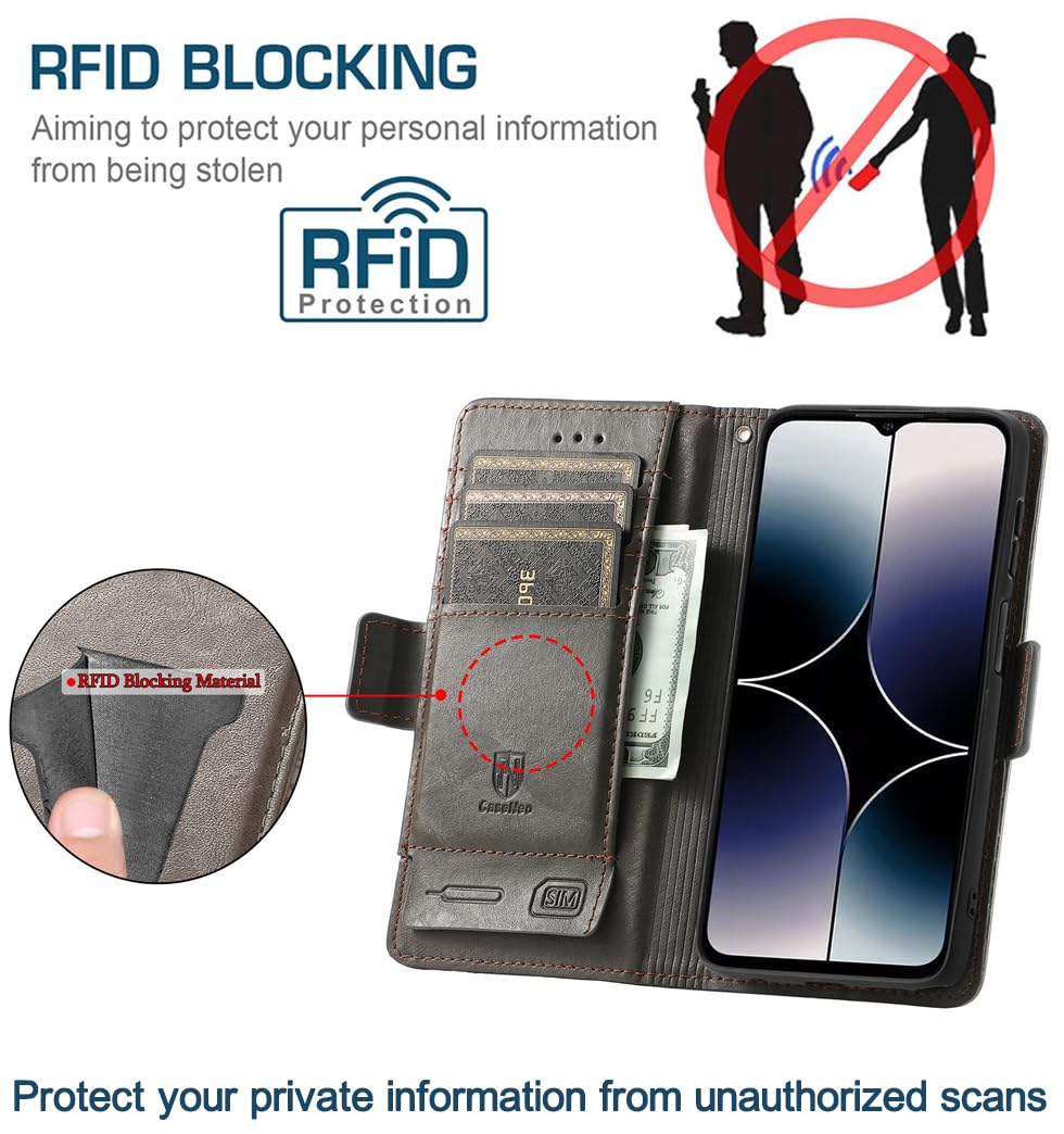 Per Ulefone Note 15 Custodia,Pelle Portafoglio Flip Stand Telefono Cover & Vetro