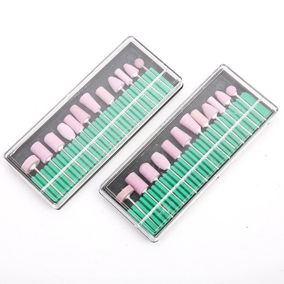 2 Sets Professional Cuticle Clean Manicure Nail Grinding Head Kit