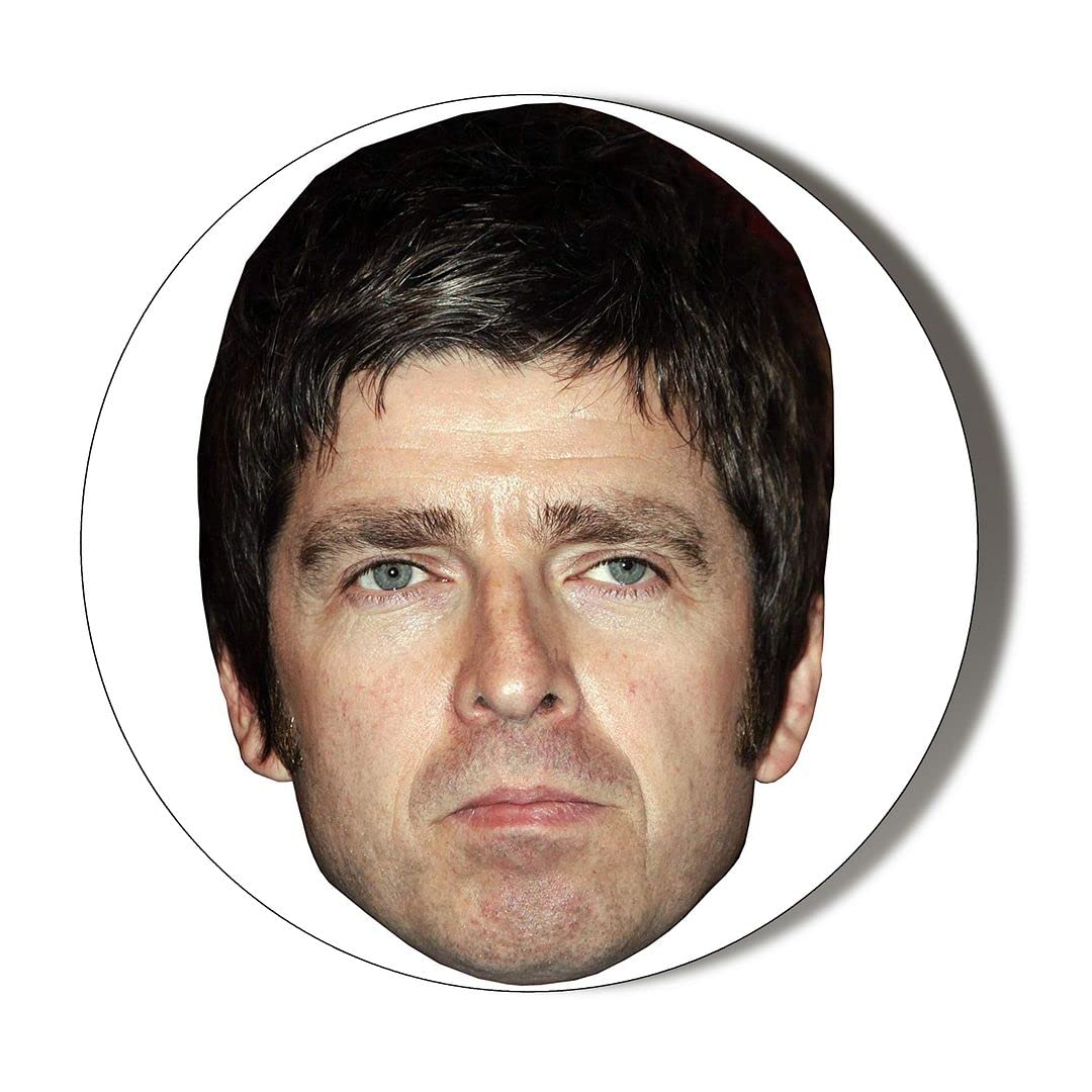 Gift Insanity White Noel Gallagher Face Medium 45Mm Round Fridge Magnet