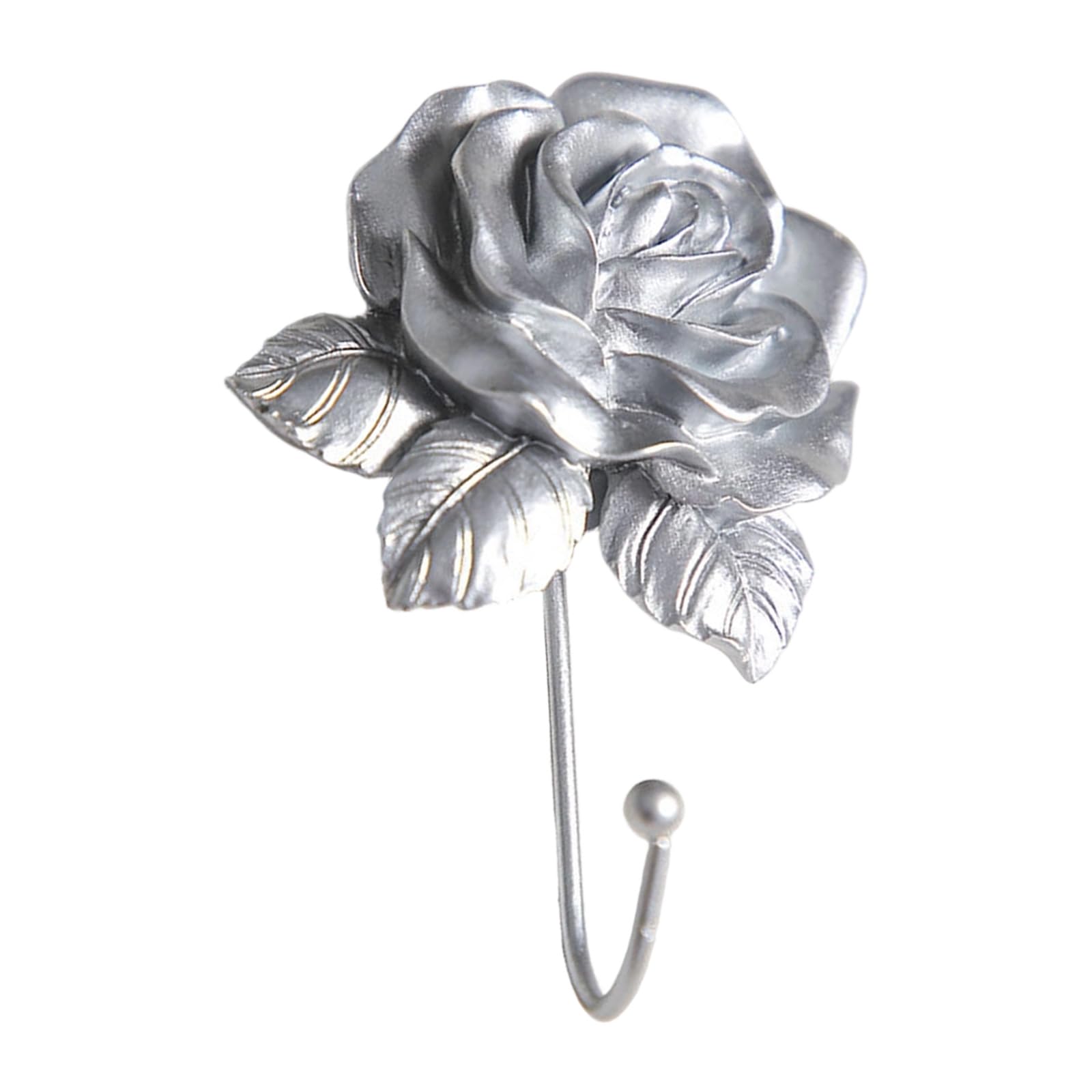 Elnwnnkc Charm Rose Patterned Heart Hook Crafted From Sturdy Resin and Metal for Stylish Home Storage Small Space Planner