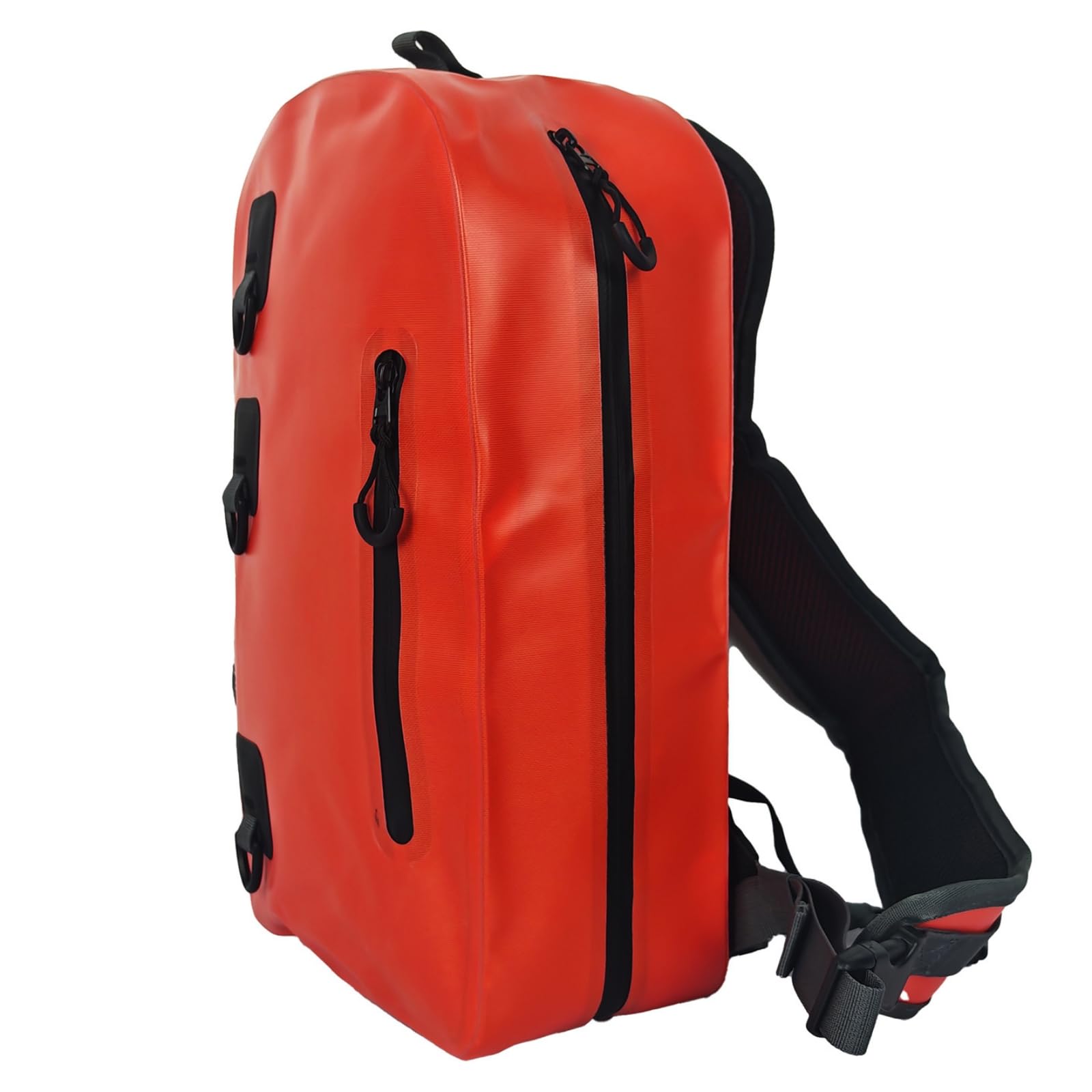 Colcolo Bandolera Impermeable Mochila Hombro Bolsa Bolsa Deportiva con Construcción Sellada en Nylon 840D TPU y Bucles para Accesorios Compartimento Principal, Naranja, Naranja