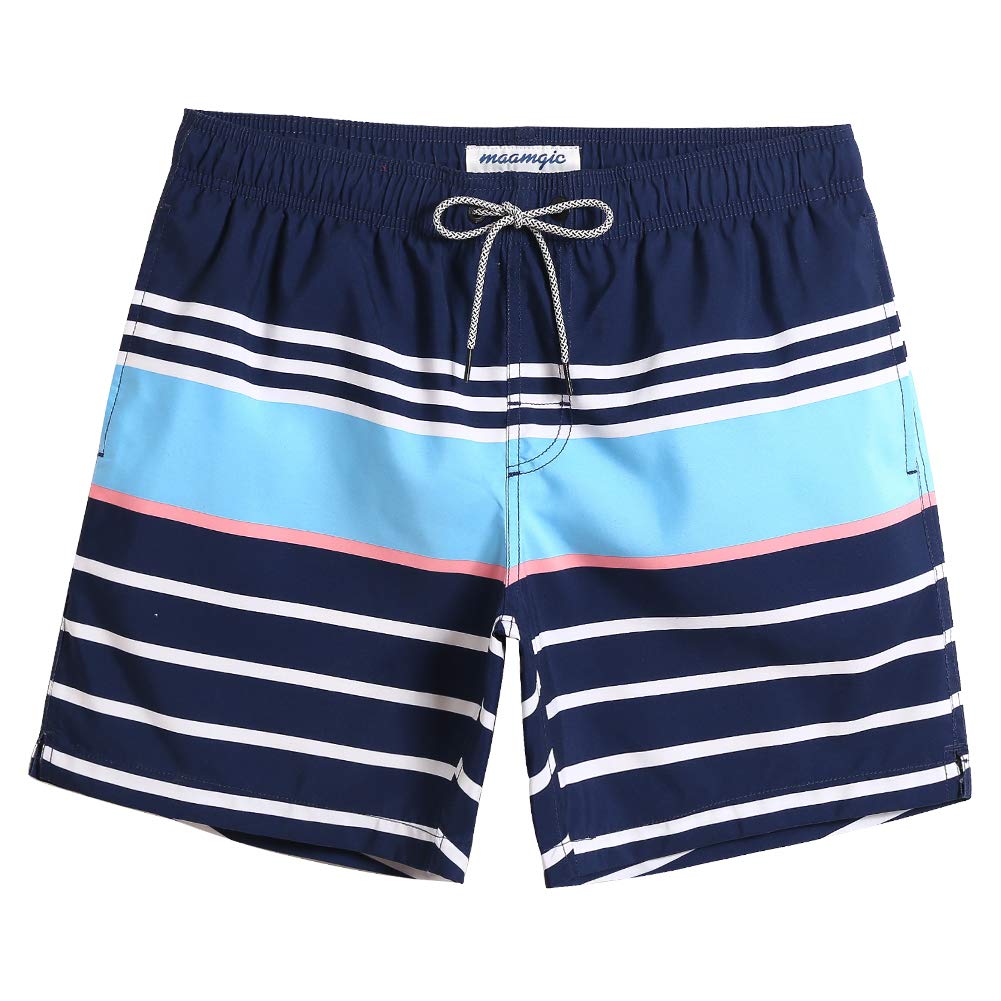 MaaMgic Pantaloncini da Bagno da Uomo Asciugatura Veloce Costume da Bagno per Surf sulla Spiaggia Multi-funzioni Allenamento casa con Fodera in Mesh con Fodera in Mesh