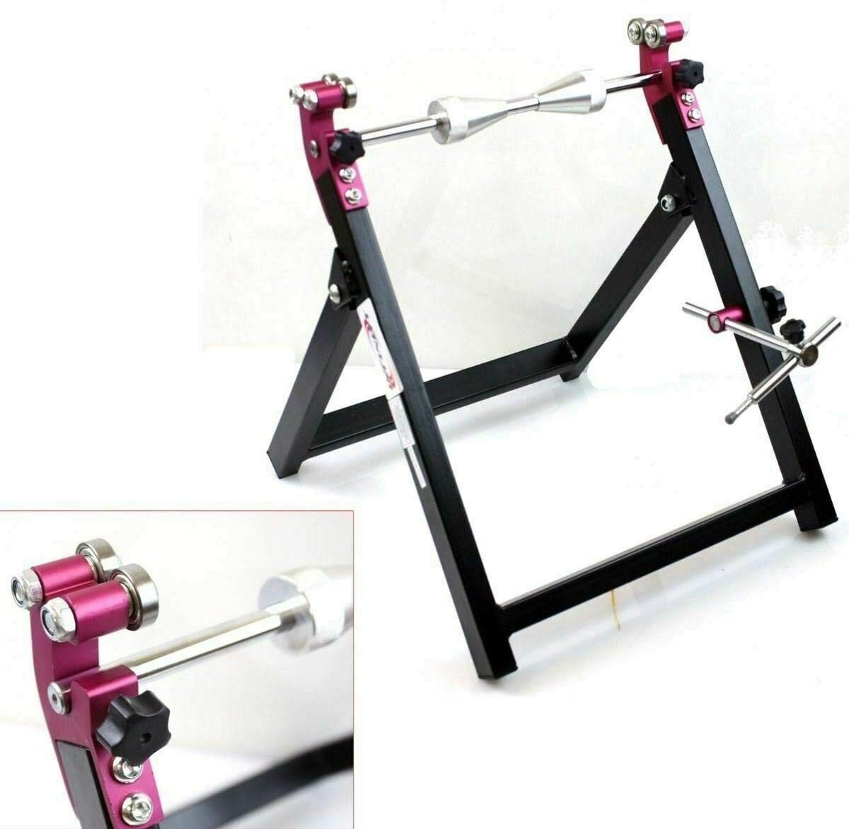FOLDABLE MOTORCYCLE STAND WHEEL BALANCER & TRUING CHECK TRUE BALANCING MX STREET