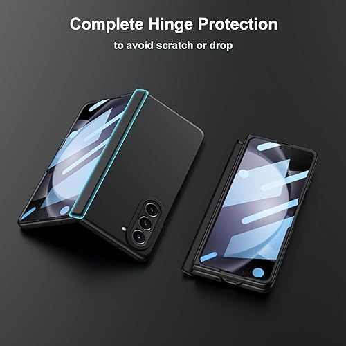 Miniatura 3 de Funda para Samsung Galaxy Z Fold 5, compatible con todos los accesorios MagSafe, protección completa de bisagra, protector de pantalla integrado,