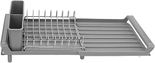 Dish Dryer, Kitchen Counter Adjustable Dish Rack, Innovative, Tidy, Space-Saving, Multifunctional, Modern, for Tableware