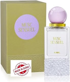 Musc Sensuel Perfume, Floral Powdery Fragrance with White Peach, Rose, White Musk, Made in Dubai