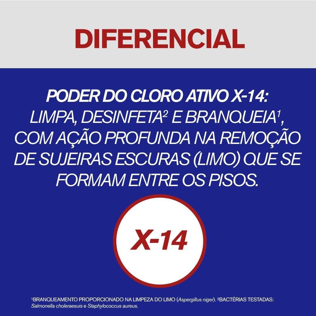 Veja Limpador para Limpeza Pesada Cloro Ativo 2 em 1 - 1L