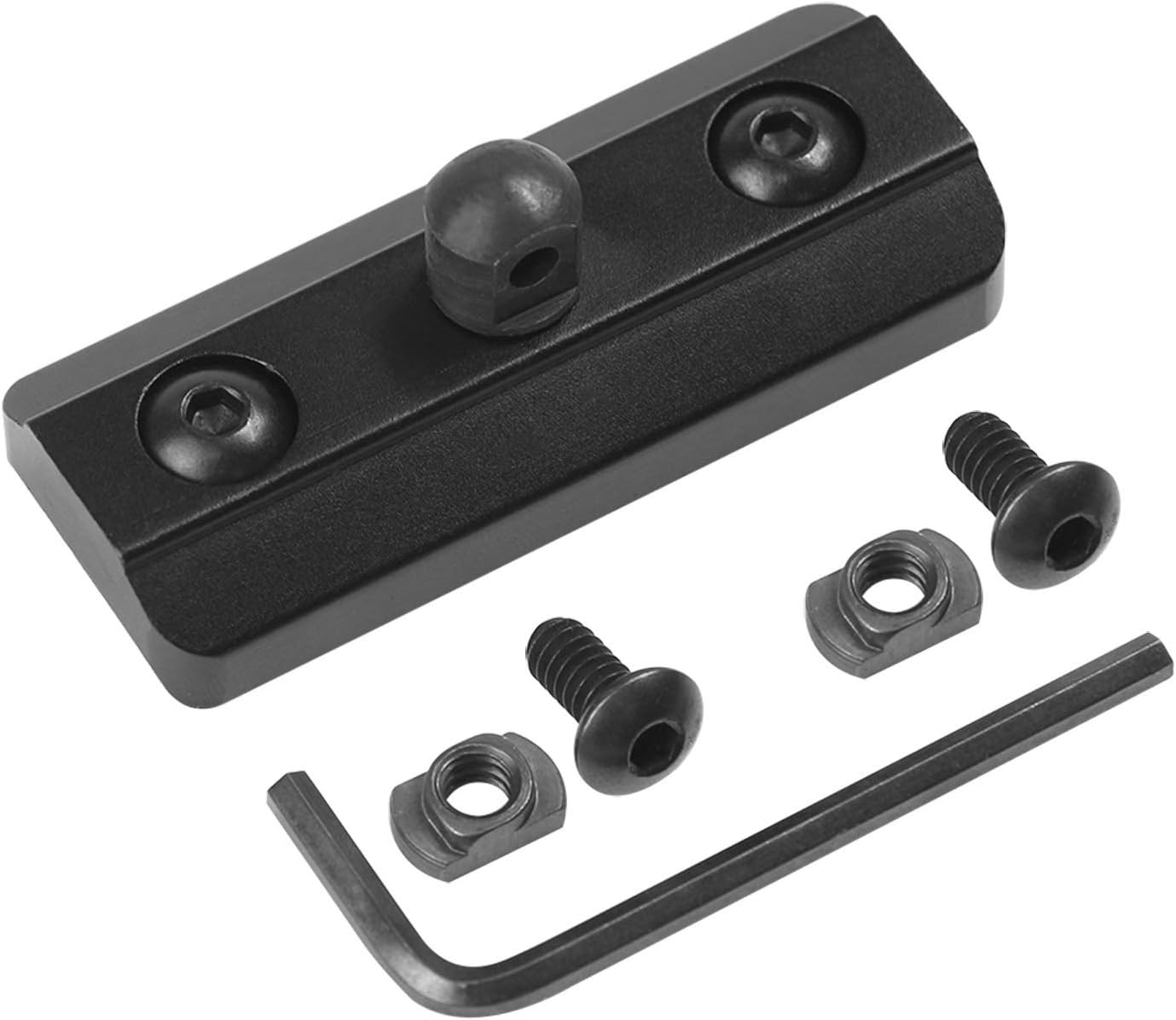 Xaegistac M Lock Bipod Adapter Mount with M Lock Sling Stud – Includes 4 T-Nuts, 4 Screws, and 1 Wrench
