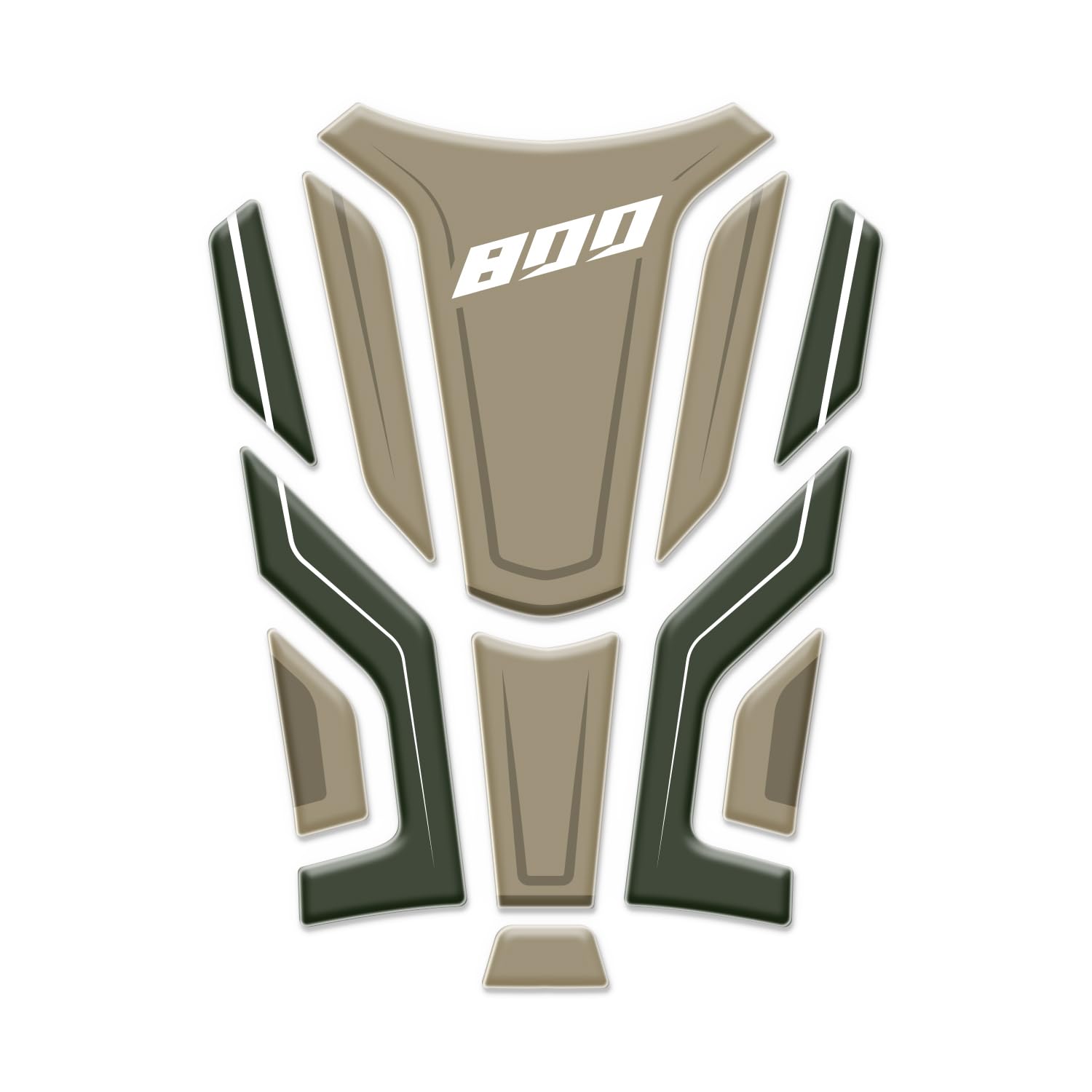 Protections Latérales De Réservoir En Résine 3D Pour CF Moto 800 MT (2023) - Kit Stickers Adhésifs Made In Italy
