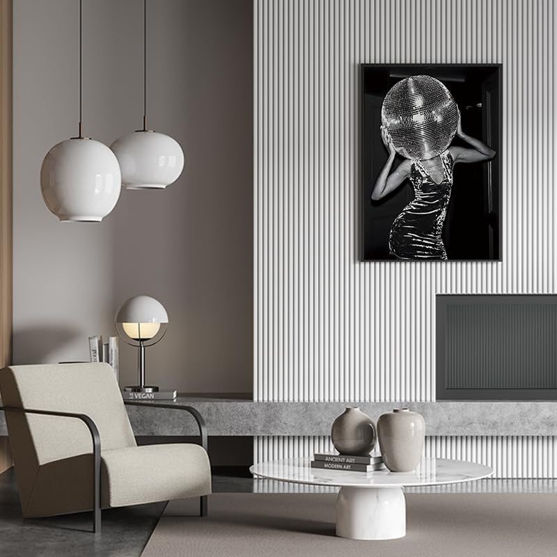 LPFNSF Black and White Girl Decoration Poster, Modern and Fashionable Women's Decoration Painting, Bedroom - Image 4