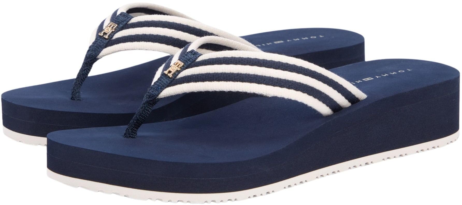 Tommy Hilfiger TH Stripe Summer Sandal Fw0fw09196, Chanclas Mujer