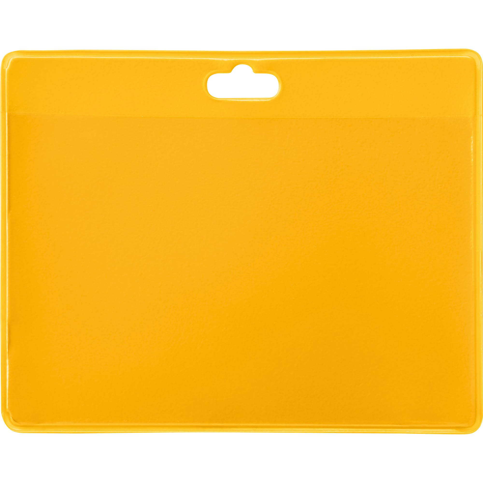 Djois, 200434 Flexible ID Badge Holder, Horizontal, Yellow, Pack of 30, Quick Identification, Ideal for Companies, Schools, Hospitals, Compatible Accessories, Practical Size