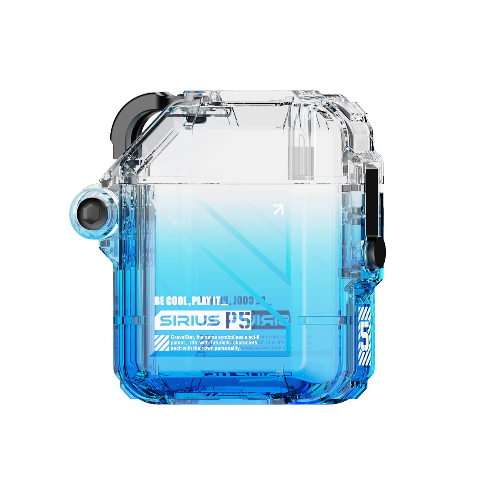 Boîtier de casque GravaStar Sirius P5 bleu contre rayures et chocs