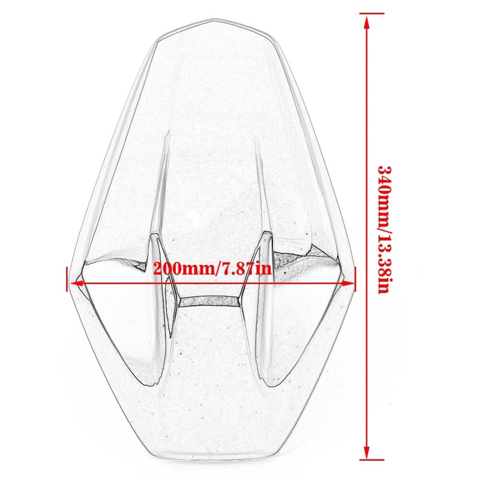 Voorruit Motorcycle Double Bubble Voorruit Voorruit Screen Voor CBR600F Voor CBR600F3 1995 1996 1997 1998 Voor CBR 600 F 600F Voor F3 Zwart 98 Windgeleiders (Kleur : Doorzichtig