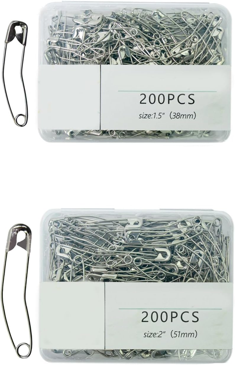 Pack of 200 Curved Pin 38MM or 51MM Basting for Sewing Art Craft Carbon Steel Quilting Sewing Pin