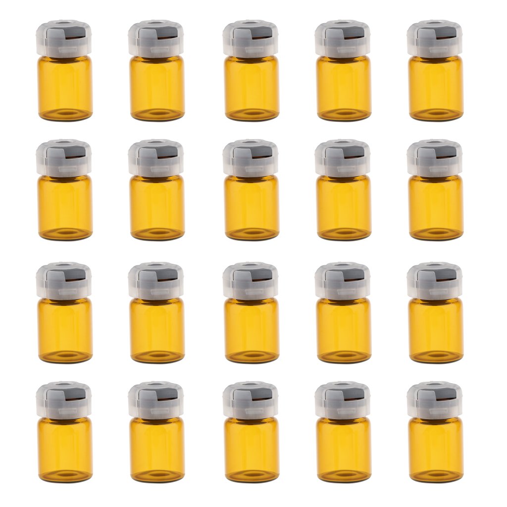 STYLEHEAVEN 20x Empty Sterile Glass Sealed Serum Vials Liquid Containers 5ml-picture-16