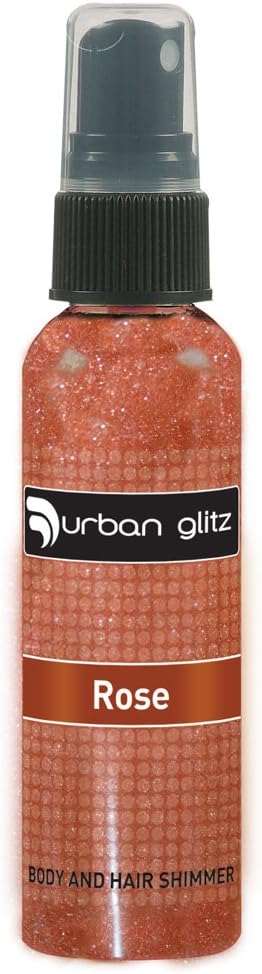 Urban Glitz Tan Glamour Shimmer for Body and Hair, Rose 60 ml