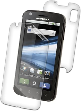 ZAGG invisibleSHIELD MOTATRLE لهاتف Motorola Atrix 4G Full Body - عبوة البيع بالتجزئة - شفافة