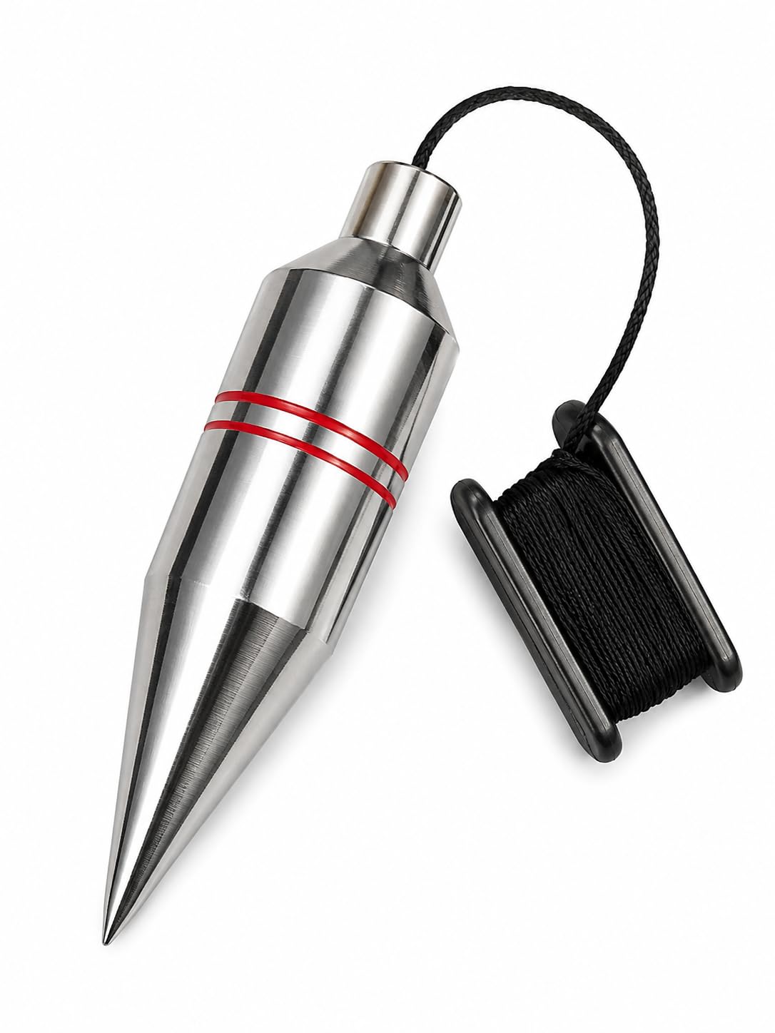 Plumb Bob with String 4 Inch Stainless Steel Finish Surveying Tool | 25.4 mm Diameter, Canvas Cover Included, Vertical Alignment, Heavy Duty, Construction Use-image-13