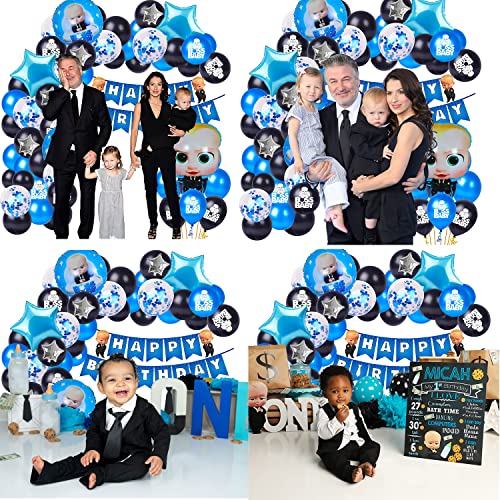 Party Propz Boss Baby Theme Decorations Combo Set - 59Pcs with Happy ...
