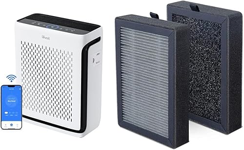 Miniatura 1 de LEVOIT Purificadores de aire para el hogar habitación grande dormitorio hasta 1110 pies cuadrados con calidad del aire y sensores de luz y reemplazo