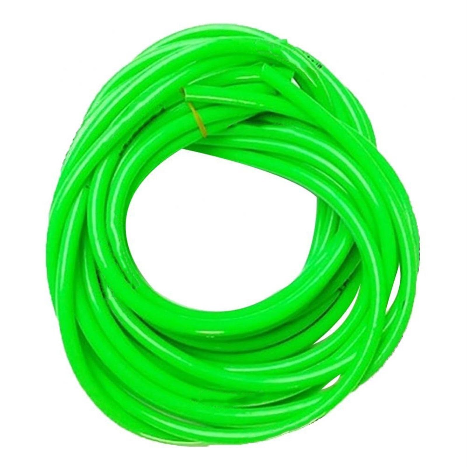 flexiable rubber Rubber Hose gas Oil Pipe Tube Universal Motorcycle Motorbike Petrol Fuel 1 meter drain elastic (Color : Green)