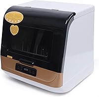 Vista 9 de Lavavajillas para encimera, mini limpiador de lavavajillas portátil, 3 programas de lavado y función de secado al aire, mini lavavajillas para blanco