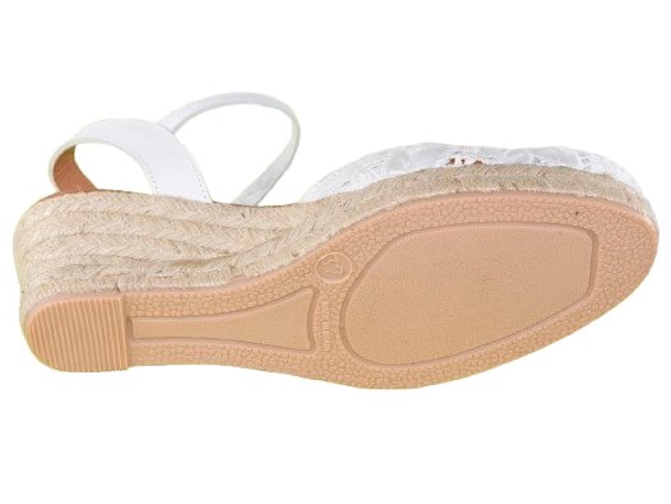 Alpargata Valenciana Mujer Bordada con Pulsera Ajustable, Cuña de Yute 6 cm, Espadrilles Verano Hechas en España Mod 5004