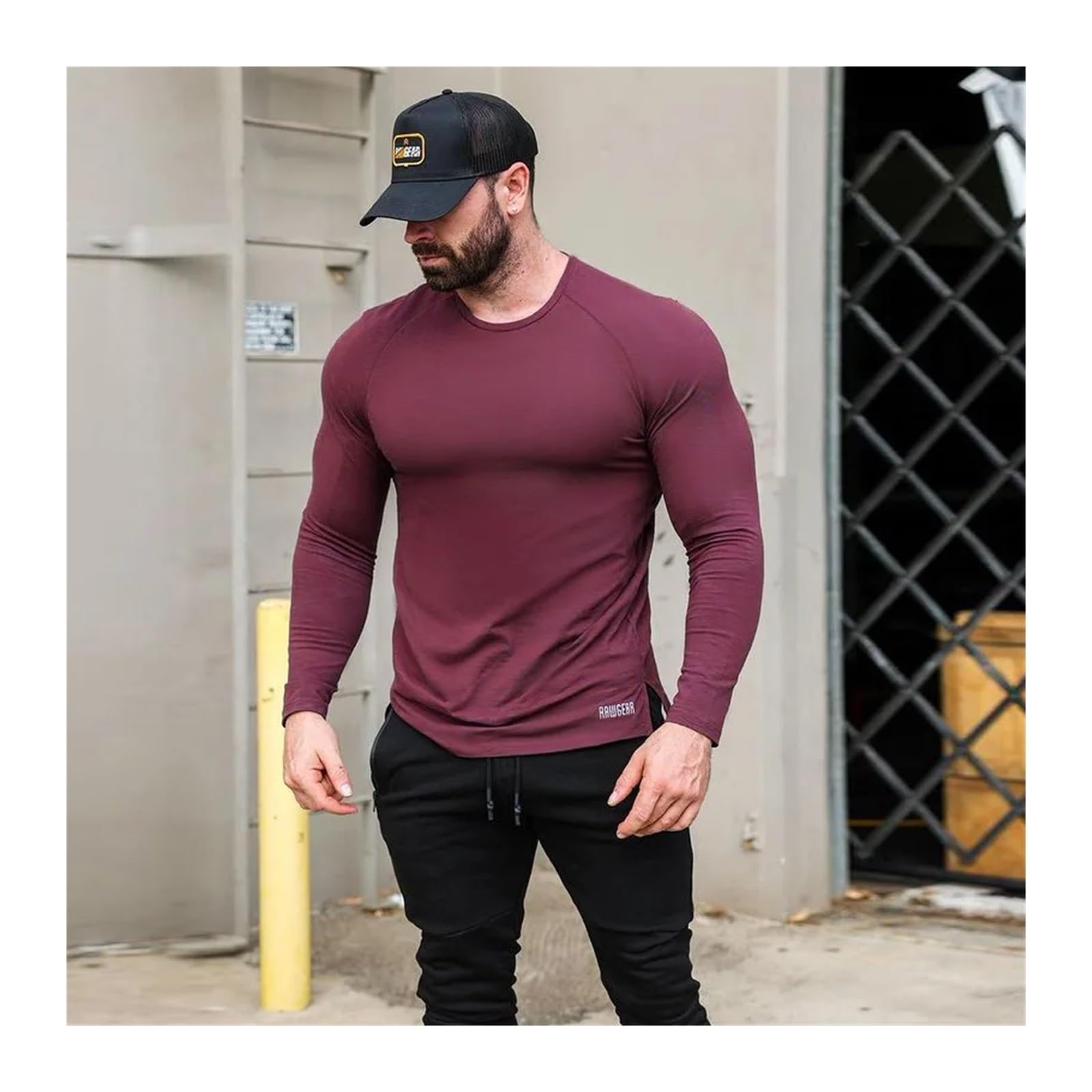 Camisa de Manga Larga compresión Ajustada elástica sólida for Hombre, Camisetas Secado rápido for Gimnasio, Fitness, Correr, Ropa Informal for, Sudaderas