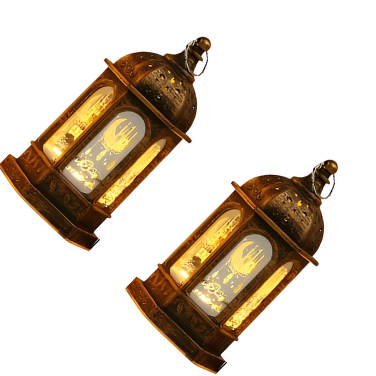 Carotoe Bronze Battery Operated Festive Geometric Pattern Light For Tabletop Decor Gentle Glow Effect Festive Party Decor