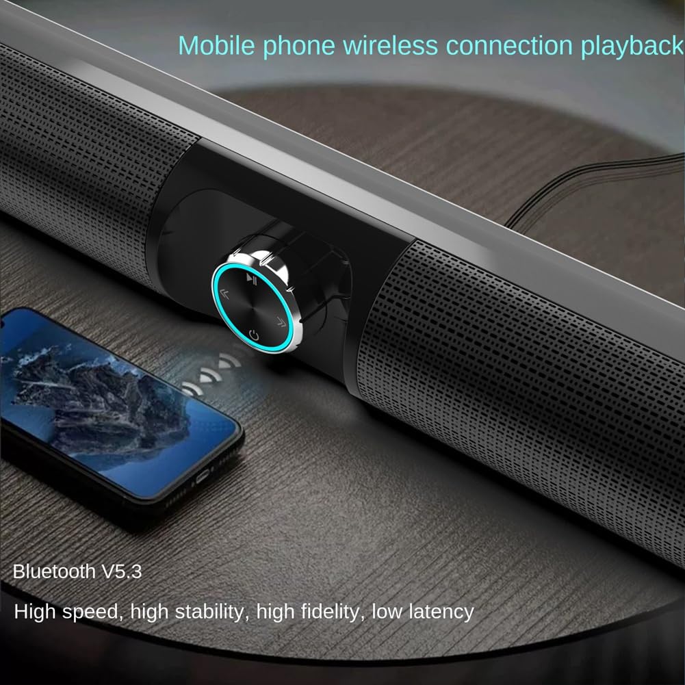 Kolumna głośnika Bluetooth, przenośny głośnik o wysokiej , listwa dźwiękowa do telewizora, głośniki komputerowe do