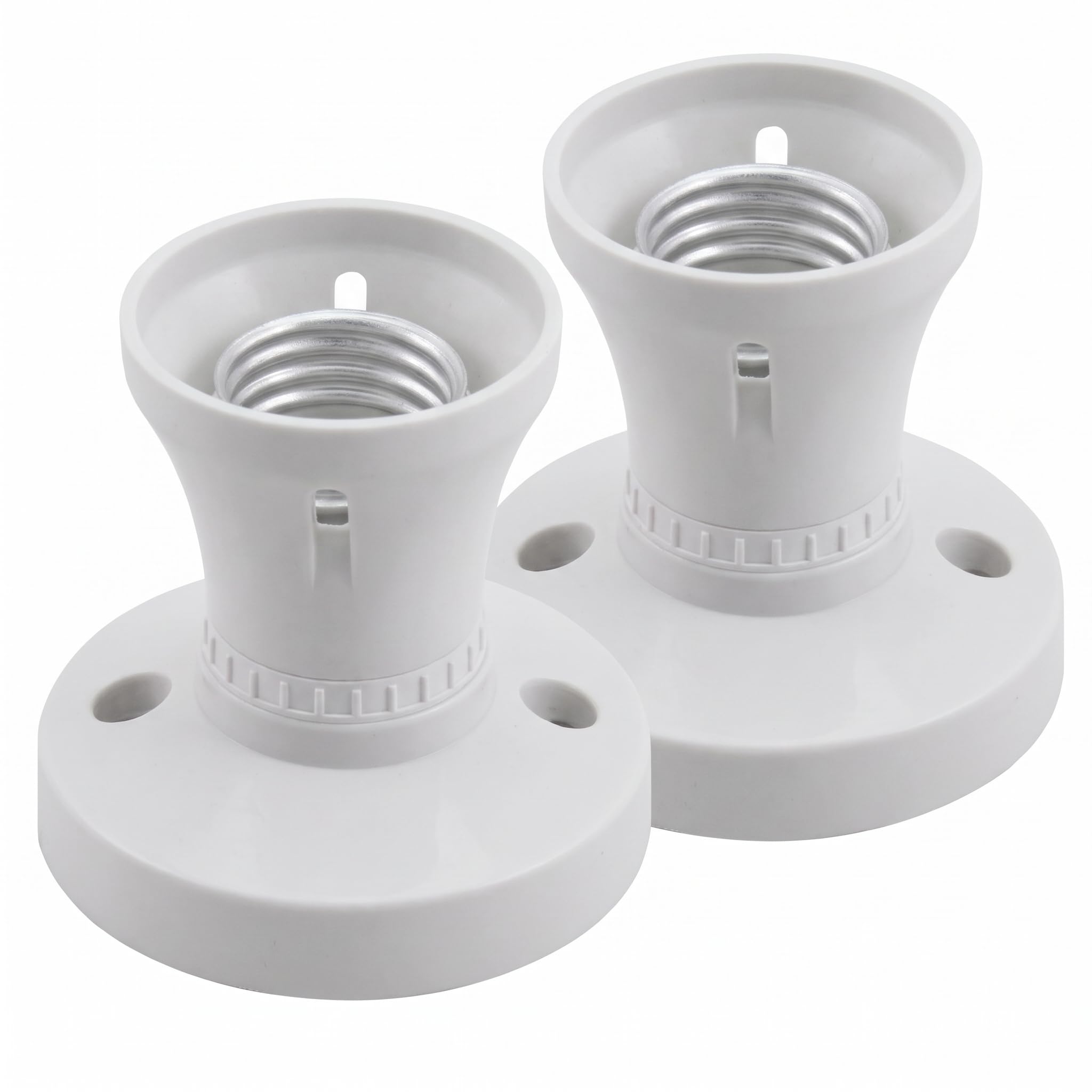 Gubilacrum E27 Ceiling Rose 2 Pack, Screw Lamp Holder for Bulb Conversion