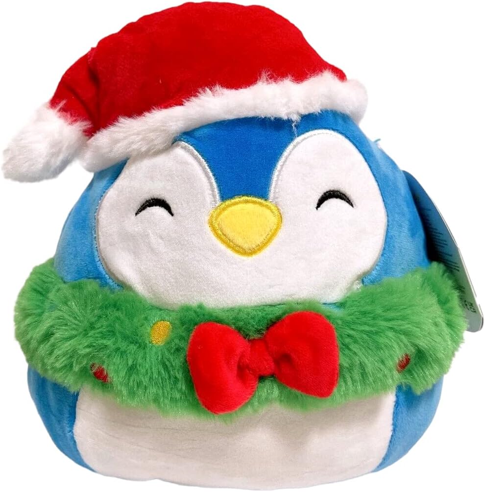 Squishmallows Kellytoy Christmas Wreath Squad 8" Plush Doll Toy (8" Puff The Penguin)