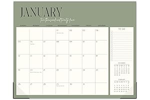 Guasslee Monthly Calendar Desk