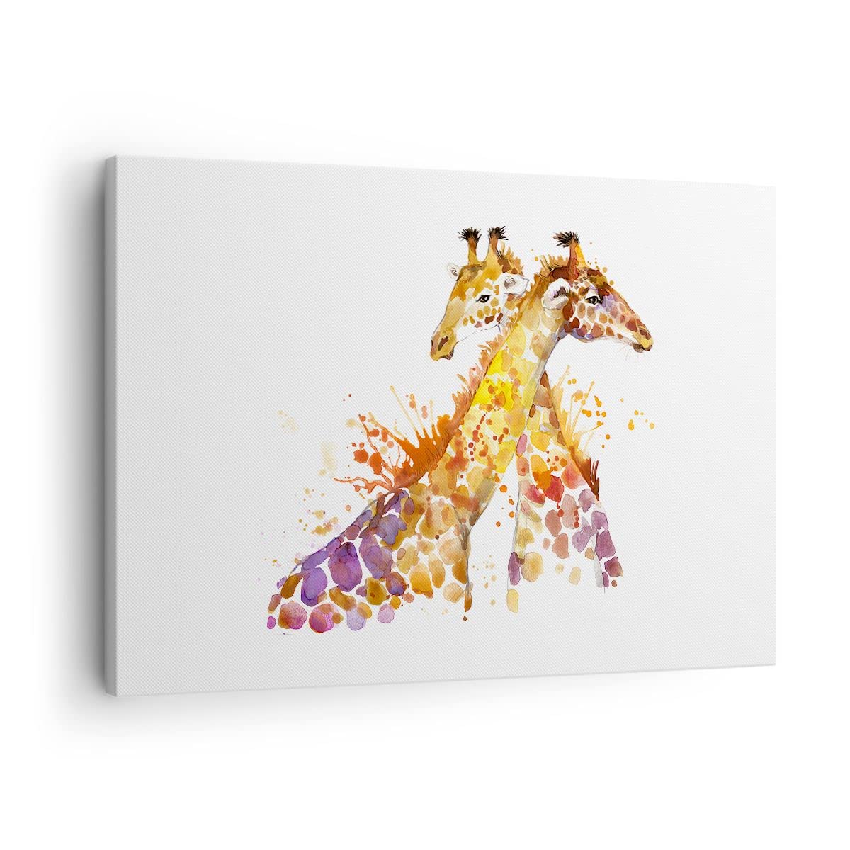 Cuadro sobre Lienzo 70x50cm Moderno Horizontal Infantil Animales - 2883